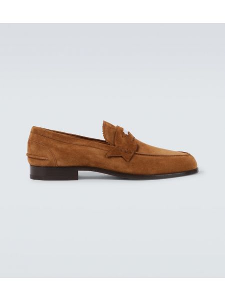 Skinn loafers Christian Louboutin brun