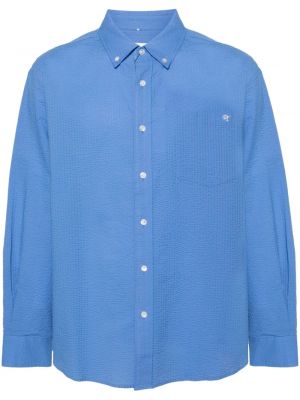 Риза бродирана Dunst синьо