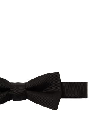 Hodvábna kravata s mašľou Dsquared2 čierna
