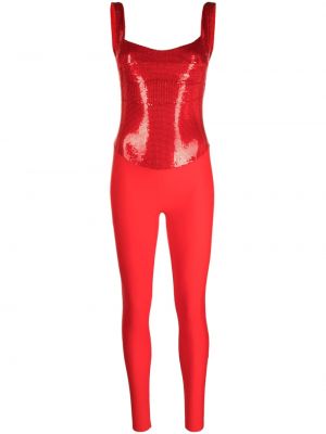 Pailletten overall Atu Body Couture rot