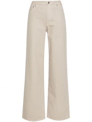 Voľné džínsy s vysokým pásom A.p.c. hnedá