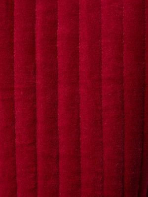 Aksamitna kamizelka pikowana Maria De La Orden czerwona