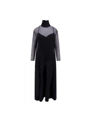 Sukienka długa z długim rękawem Khaite czarna