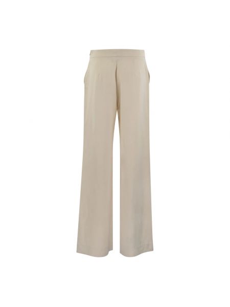 Pantalones de lino de viscosa Antonelli Firenze beige