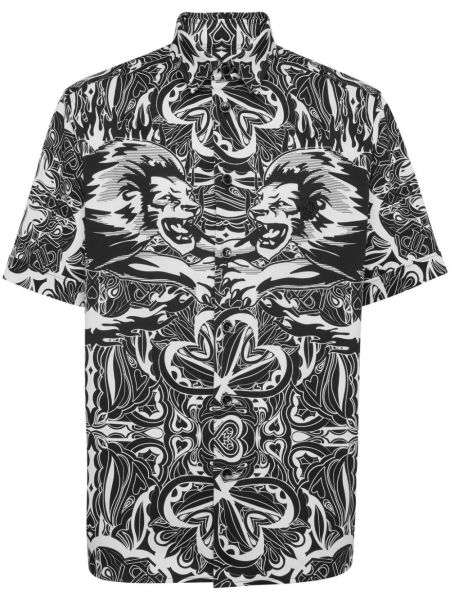 Raštuota medvilninė marškiniai Philipp Plein