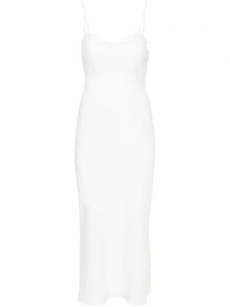 Μίντι φόρεμα με δαντέλα Ermanno Scervino λευκό