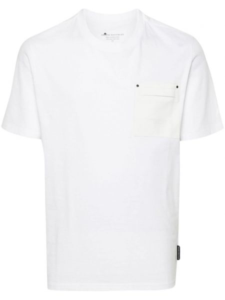 T-shirt en coton à imprimé Moose Knuckles blanc