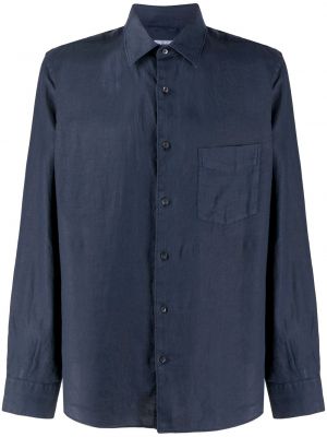 Camicia a punta appuntita Aspesi blu