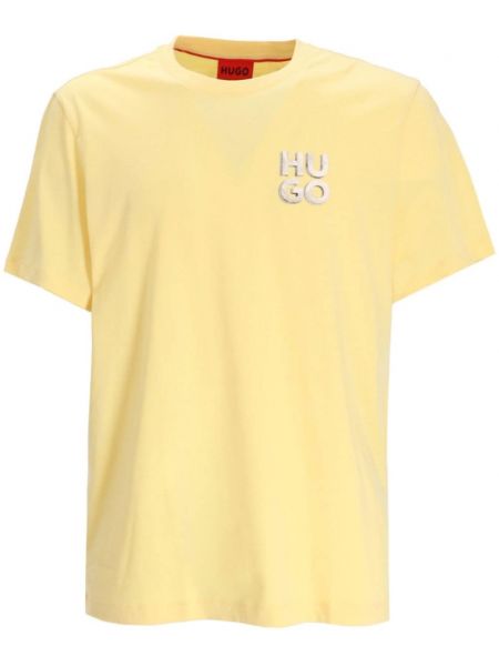 T-shirt avec applique Hugo jaune