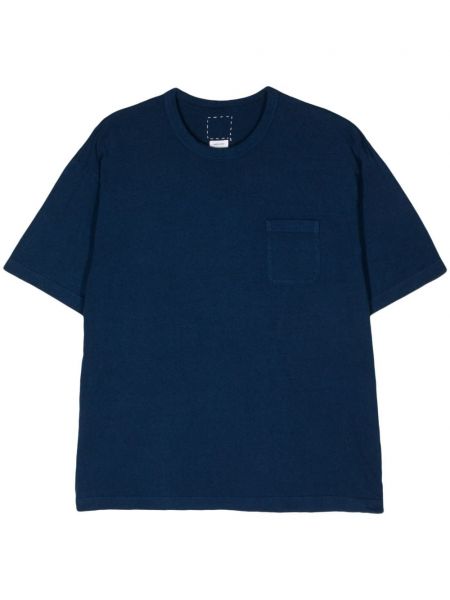 Kokvilnas t-krekls Visvim zils