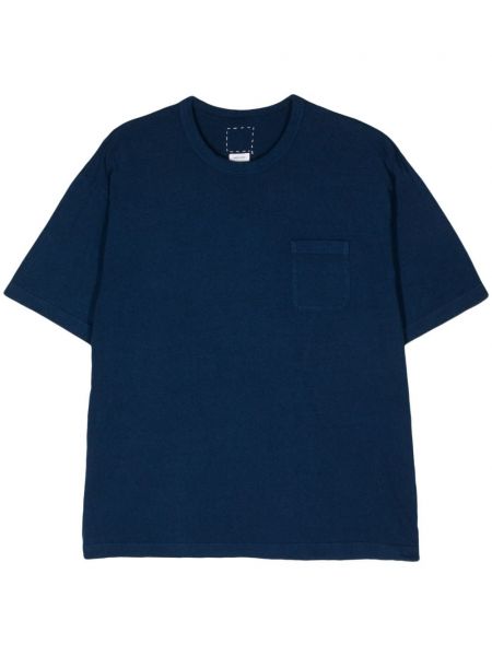 Tricou din bumbac Visvim albastru