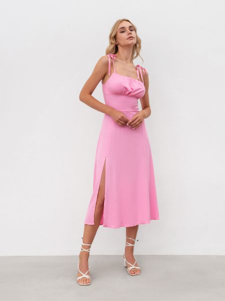Платье ромашка розовое