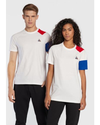 Le Coq Sportif Póló Unisex Bat 2210554 Fehér Regular Fit