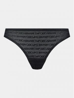 Chiloți tanga Emporio Armani Underwear negru