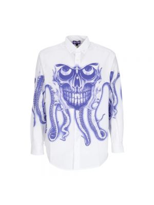 Hemd mit langen ärmeln Octopus weiß
