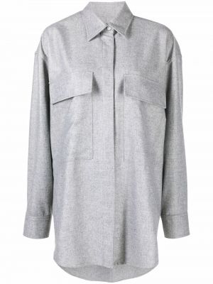 Camicia oversize Amiri grigio