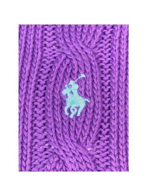 Suéter con bordado Polo Ralph Lauren violeta