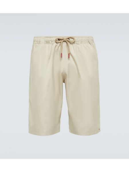 Pantalones cortos de algodón Kiton beige