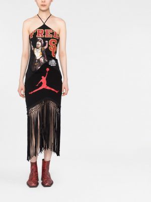 Kleid mit print Conner Ives schwarz