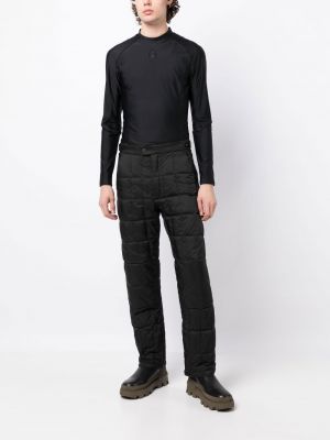 Prošívané rovné kalhoty Ienki Ienki černé