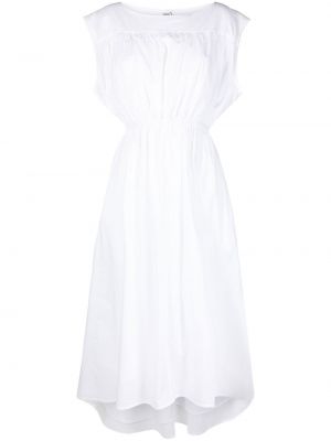Asymetrické koktejlkové šaty Totême biela