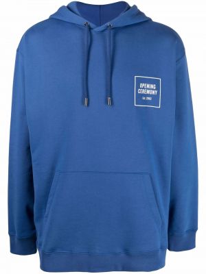 Hoodie con stampa Opening Ceremony blu