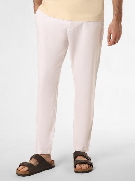 Spodnie bawełniane Finshley & Harding białe