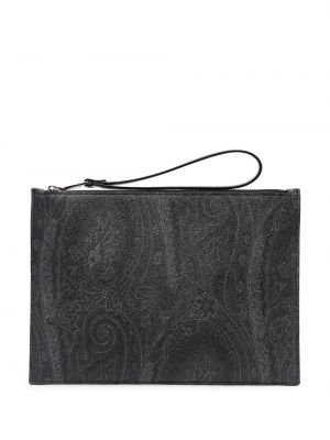 Чанта тип „портмоне“ с принт с пейсли десен Etro черно