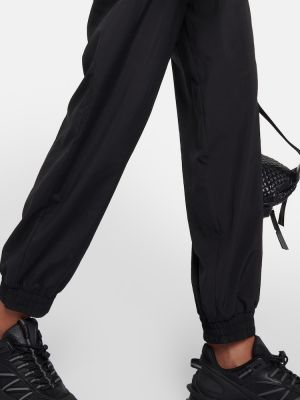 Спортни панталони с висока талия Moncler черно