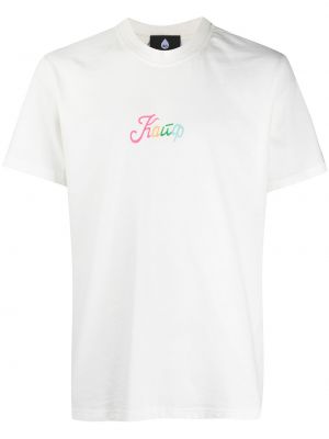 Koszulka bawełniana z nadrukiem Duoltd biała