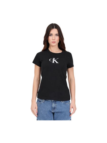 Koszulka Calvin Klein Jeans czarna