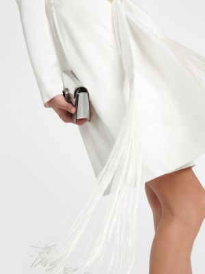 Satynowa sukienka Max Mara biała