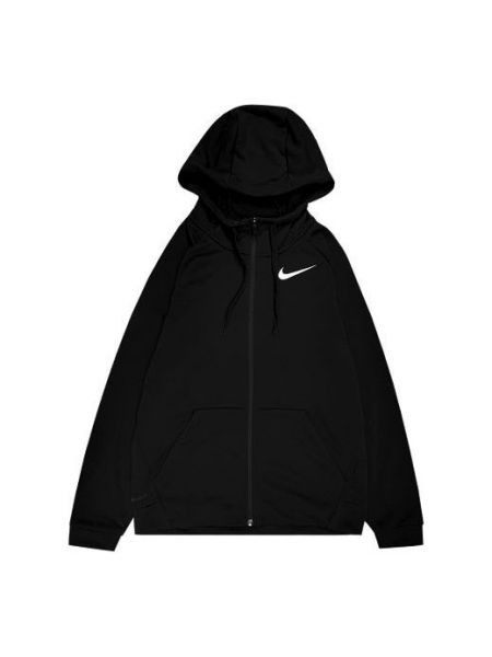 Повседневная куртка на молнии с капюшоном Nike черная