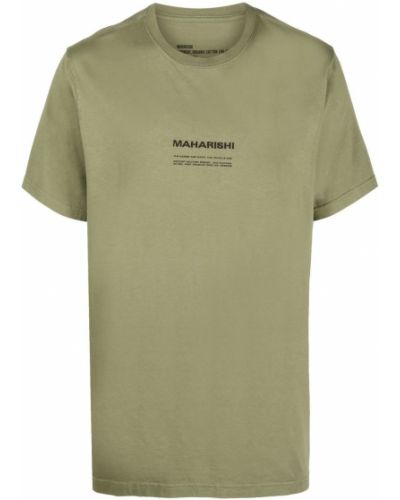 Kokvilnas t-krekls ar izšuvumiem Maharishi