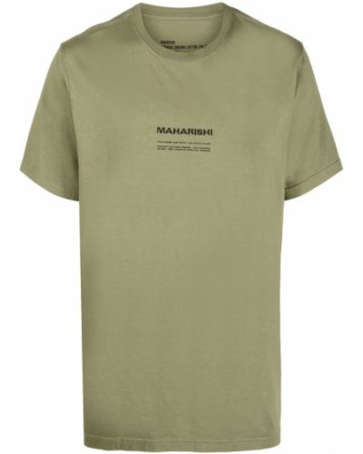 T-shirt mit stickerei aus baumwoll Maharishi