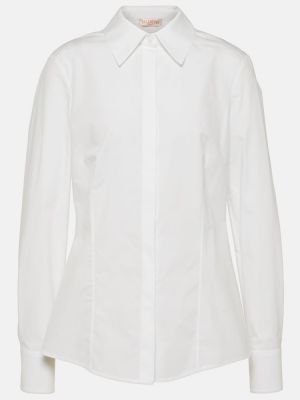 Chemise en coton Valentino blanc