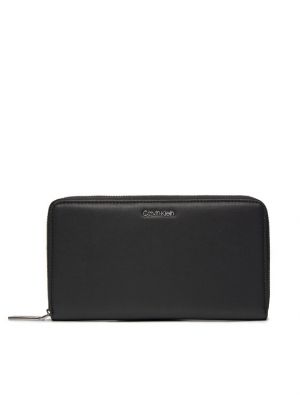 Peňaženka na zips Calvin Klein čierna
