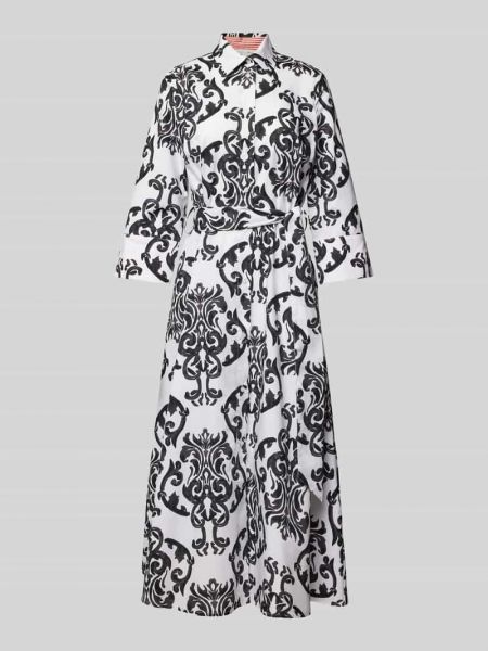Sukienka midi z wzorem paisley Christian Berg Woman biała