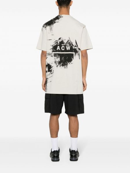 T-shirt aus baumwoll A-cold-wall* grau