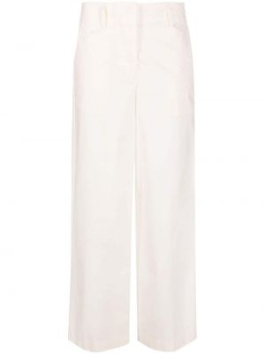 Relaxed памучни панталон Erika Cavallini бяло