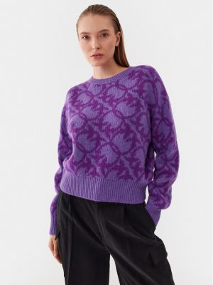 Пуловер Pinko виолетово