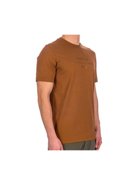Camiseta de algodón Moncler marrón