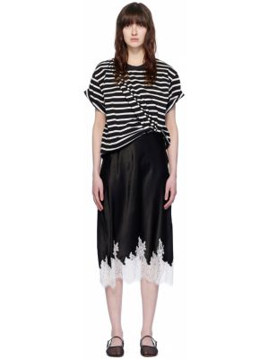 Черно-белое многослойное платье-миди Phillip Lim