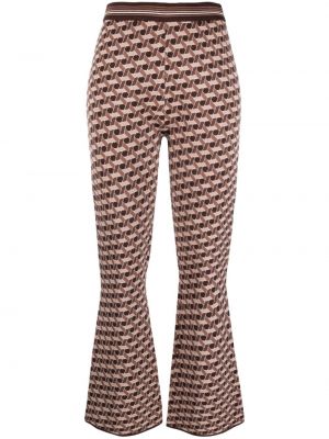 Pantalon à imprimé à motif géométrique en jacquard Dvf Diane Von Furstenberg