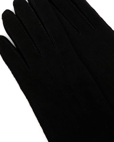 Rękawiczki skórzane Bottega Veneta Pre-owned czarne