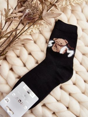 Medvilninės kojines Kesi juoda