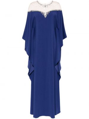 Kristály estélyi ruha Marchesa Notte kék