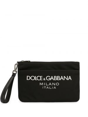 Portefeuille à imprimé Dolce & Gabbana noir