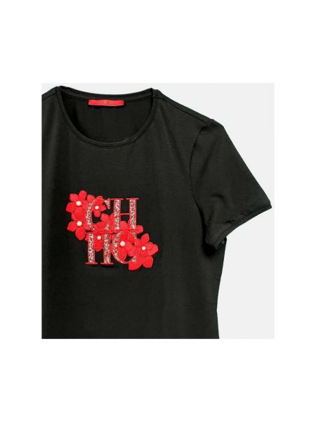 Camiseta de flores Carolina Herrera