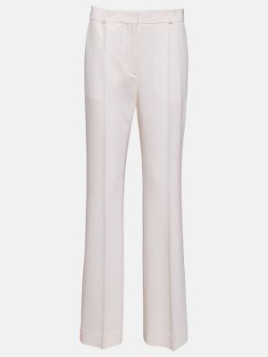 Pantalones de crepé Totême blanco